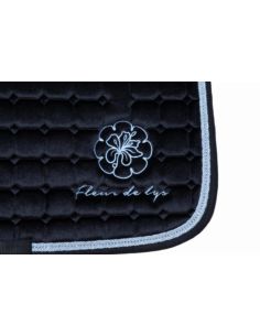 Czaprak Velvet Diamonds FLEUR DE LYS czarny-błękit 2