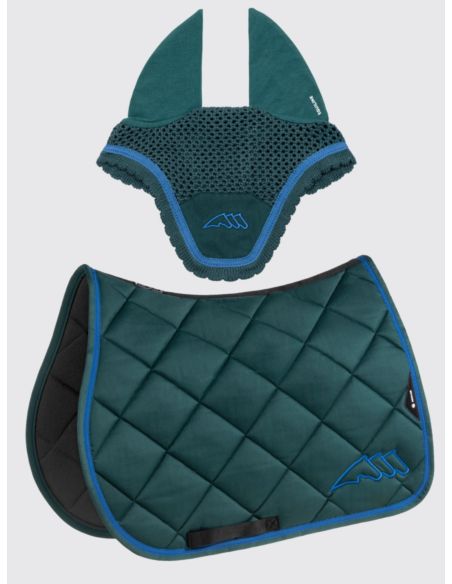 Komplet czaprak + nauszniki Eqchroma EQUILINE ziel