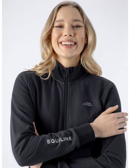 Bluza rozpinana Eqcarrek EQUILINE czarna