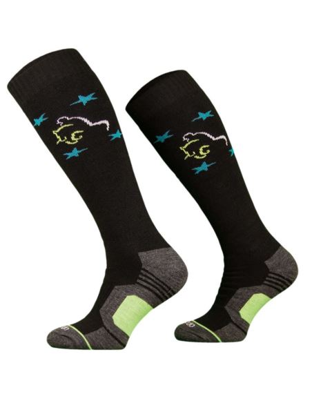 Podkolanówki wełniane merino black jockey COMODO