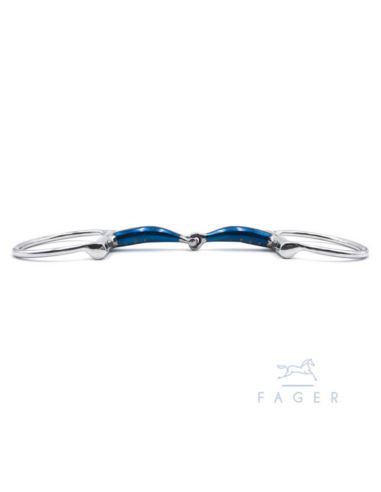 Wędzidło Anna Sweet Iron Fixed rings FAGER