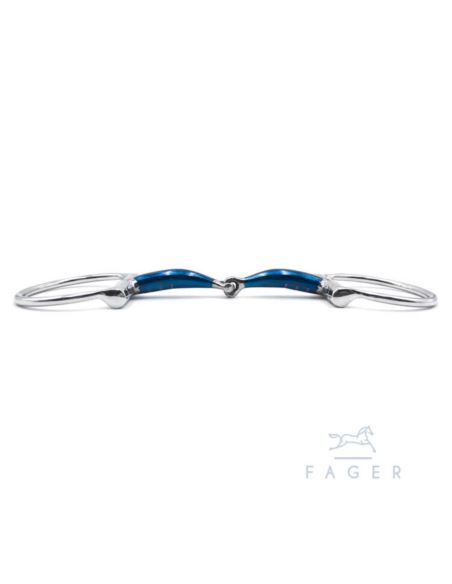 Wędzidło Anna Sweet Iron Fixed rings FAGER