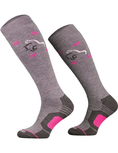 Podkolanówki wełniane merino grey jockey COMODO