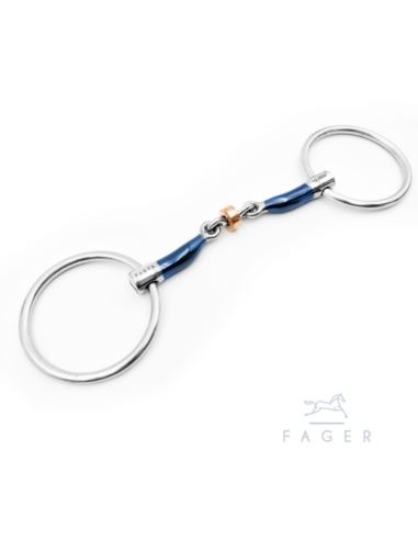 Wędzidło Julia Sweet Iron Loose rings FAGER