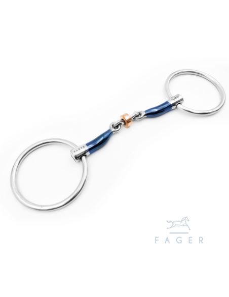 Wędzidło Julia Sweet Iron Loose rings FAGER