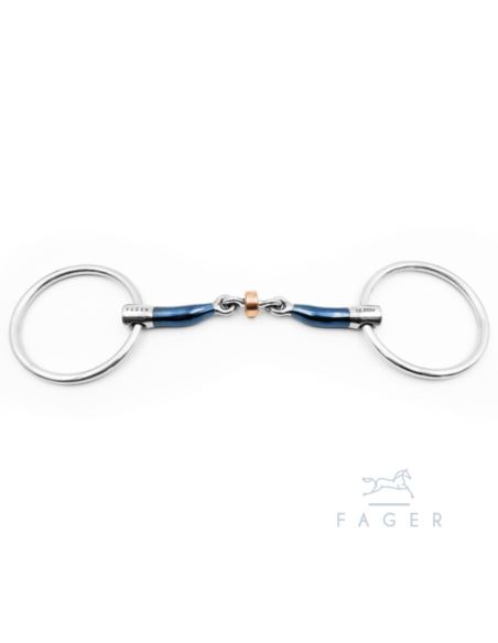 Wędzidło Julia Sweet Iron Loose rings FAGER