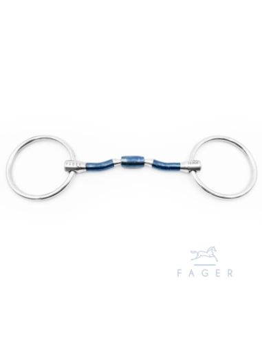 Wędzidło Nils Sweet Iron Barrel Loose Rings FAGER