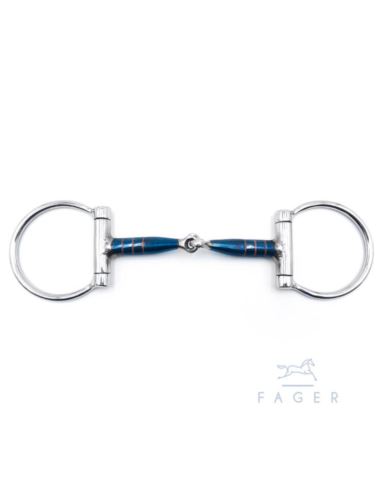 Wędzidło Anna Sweet Iron Fixed rings FAGER