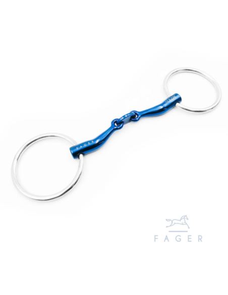 Wędzidło Carl Titanium Loose Rings FAGER