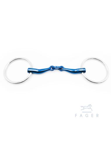 Wędzidło Carl Titanium Loose Rings FAGER