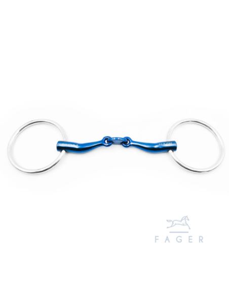 Wędzidło Carl Titanium Loose Rings FAGER