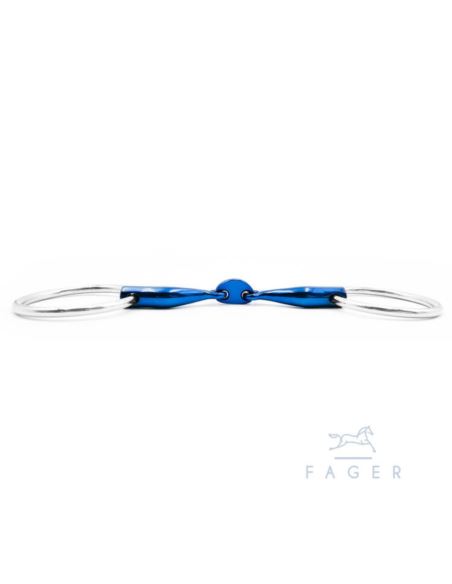 Wędzidło Carl Titanium Loose Rings FAGER