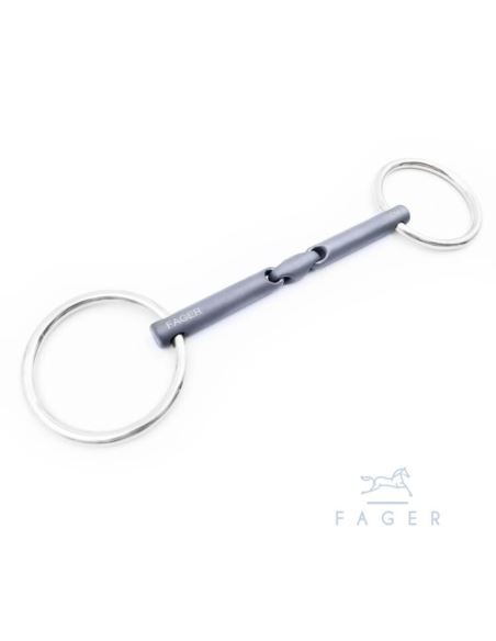 Wędzidło Madeleine Titanium 2xłamane Loose FAGER