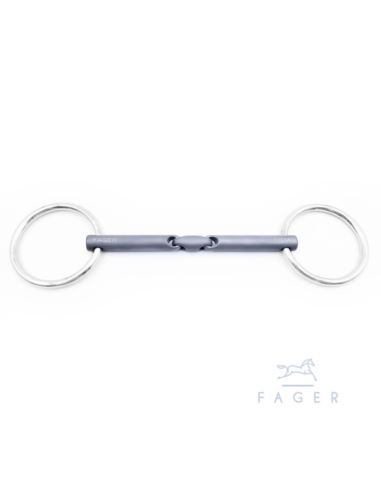 Wędzidło Madeleine Titanium 2xłamane Loose FAGER