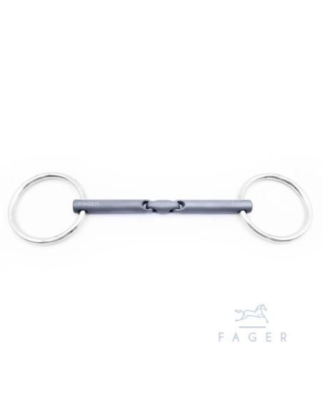 Wędzidło Madeleine Titanium 2xłamane Loose FAGER