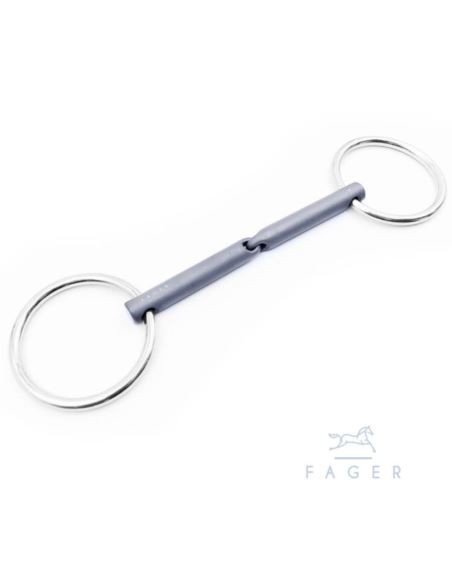 Wędzidło Madeleine Titanium łamane Loose FAGER