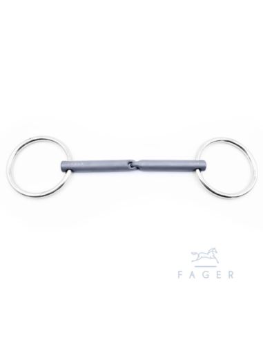 Wędzidło Madeleine Titanium łamane Loose FAGER