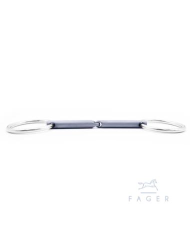 Wędzidło Madeleine Titanium łamane Loose FAGER