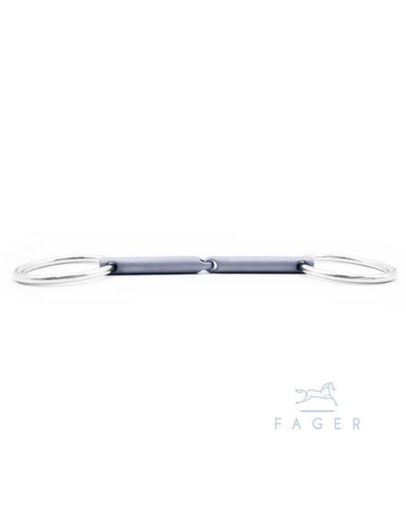 Wędzidło Madeleine Titanium łamane Loose FAGER