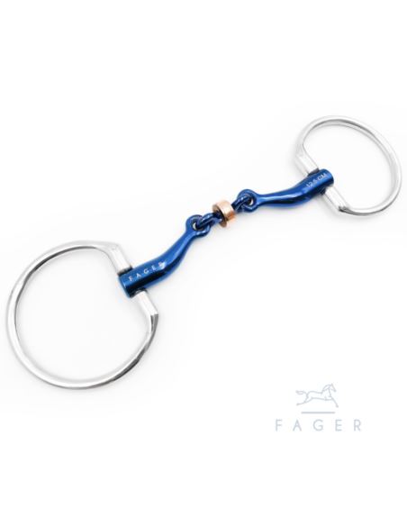 Wędzidło tytanowe Sally Fixed Rings FAGER