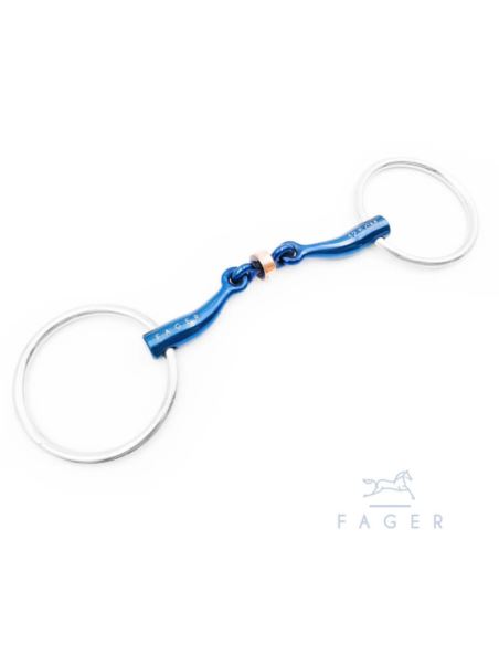 Wędzidło tytanowe Sally Loose Rings FAGER