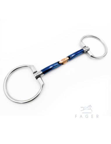 Wędzidło John Sweet Iron Fixed Rings FAGER