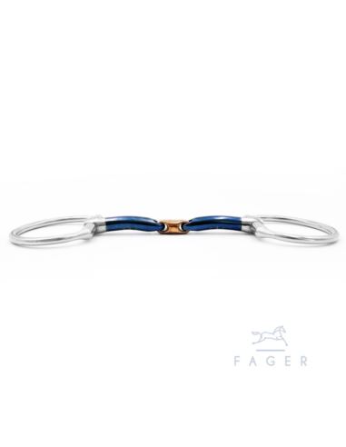 Wędzidło John Sweet Iron Fixed Rings FAGER