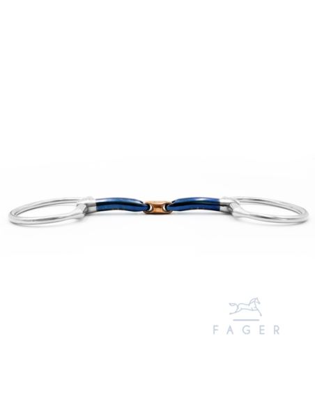 Wędzidło John Sweet Iron Fixed Rings FAGER