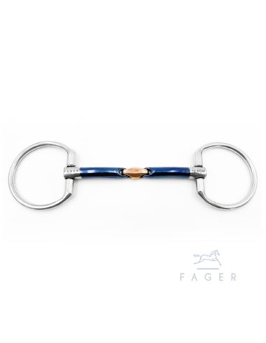 Wędzidło John Sweet Iron Fixed Rings FAGER