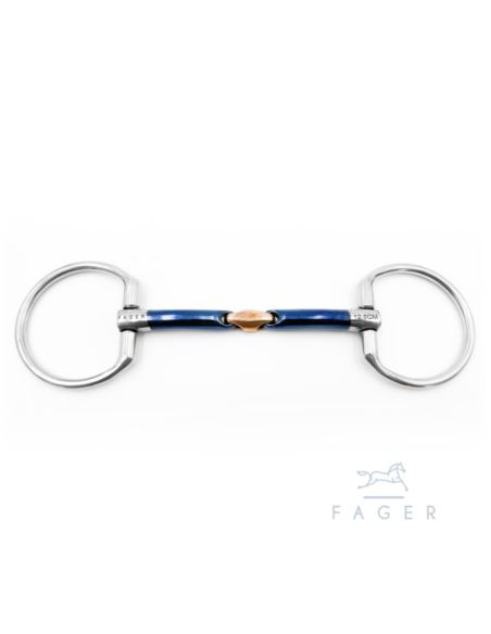 Wędzidło John Sweet Iron Fixed Rings FAGER