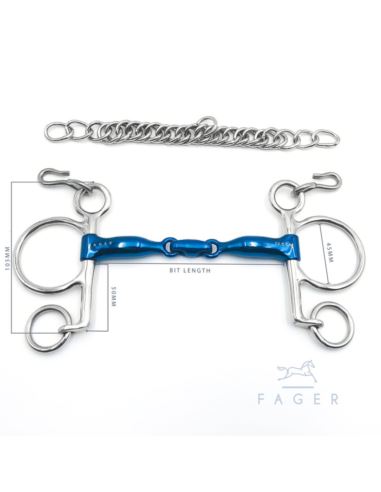 Baby Pelham Henry Titanium podwójnie łamany FAGER